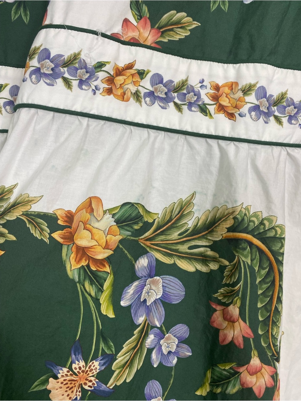 Farm Rio Green Nature V Neck Buttoned Maxi Dress Floral XL - Picture 12 of 14